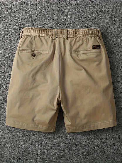 Shorts décontractés pour homme à taille élastique avec poches – Style urbain et polyvalent