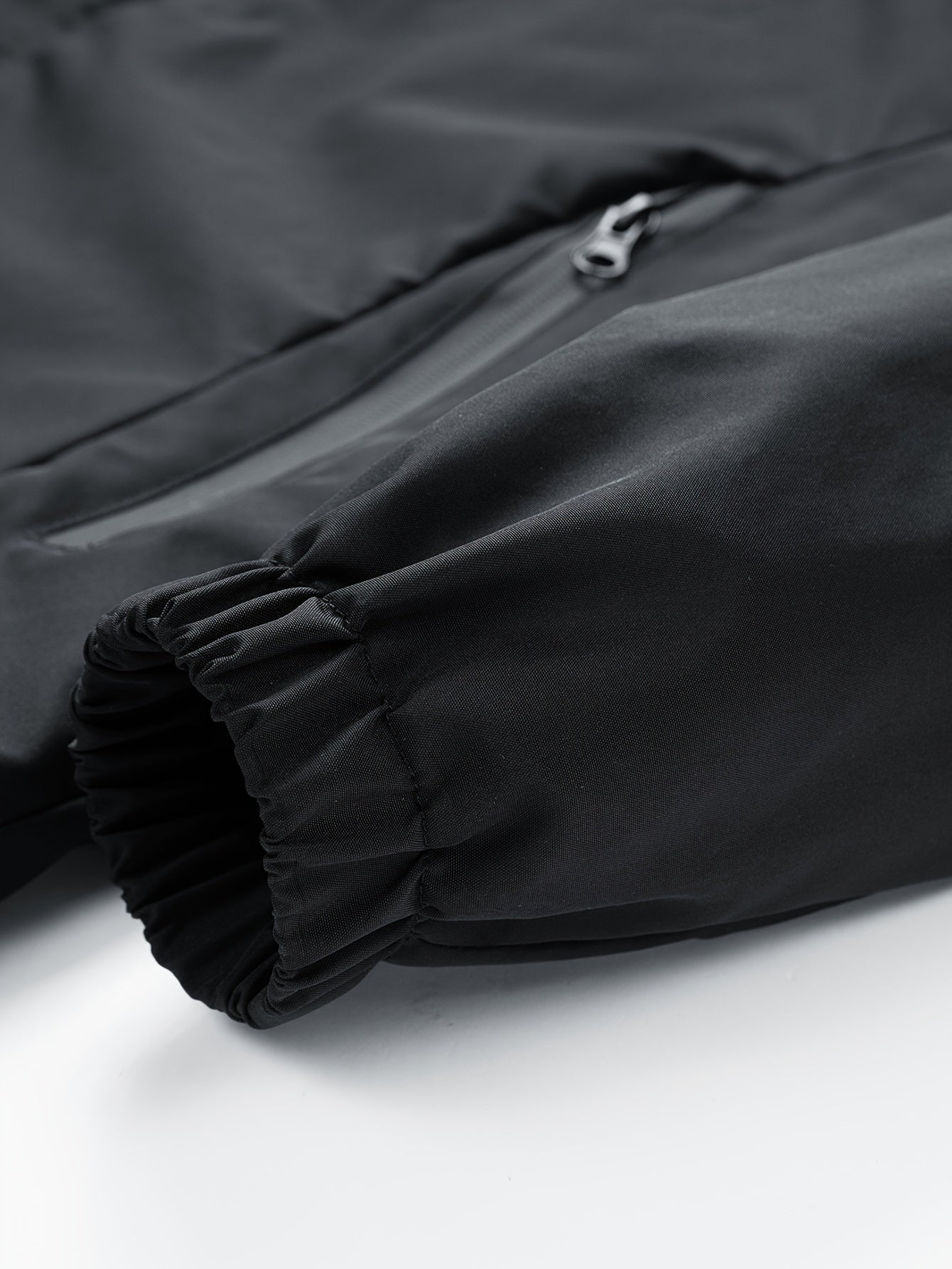 Veste à Capuche Noire Imprimé Dragon Rouge Fermeture Éclair Homme