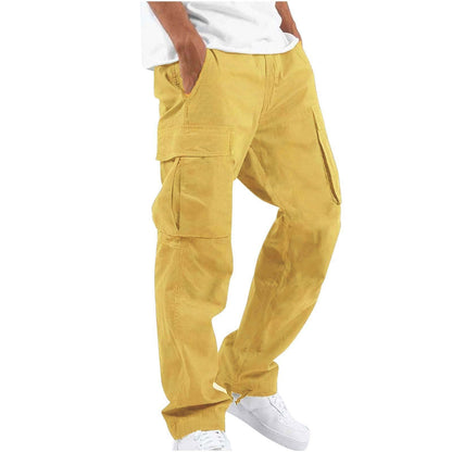 Pantalon cargo homme coupe droite style urbain et fonctionnel