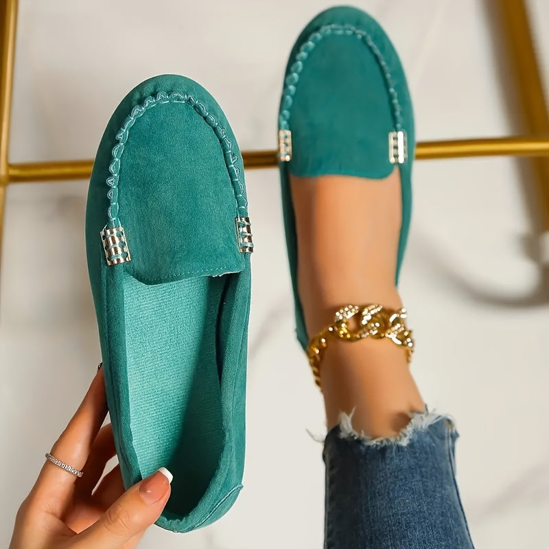 Mocassins Décontractés Femme Style Loafer Chic Quotidien
