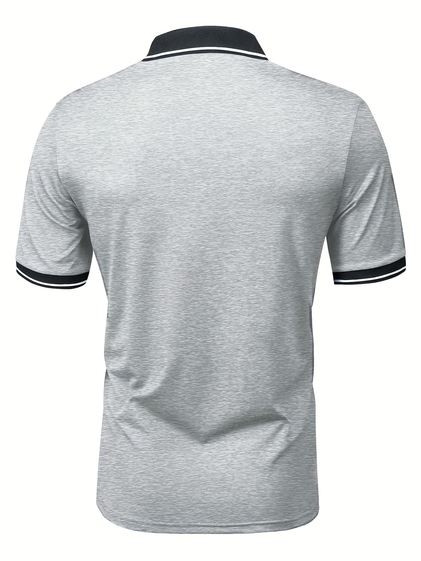 Polo casual da uomo con colletto a contrasto – Stile moderno e versatile