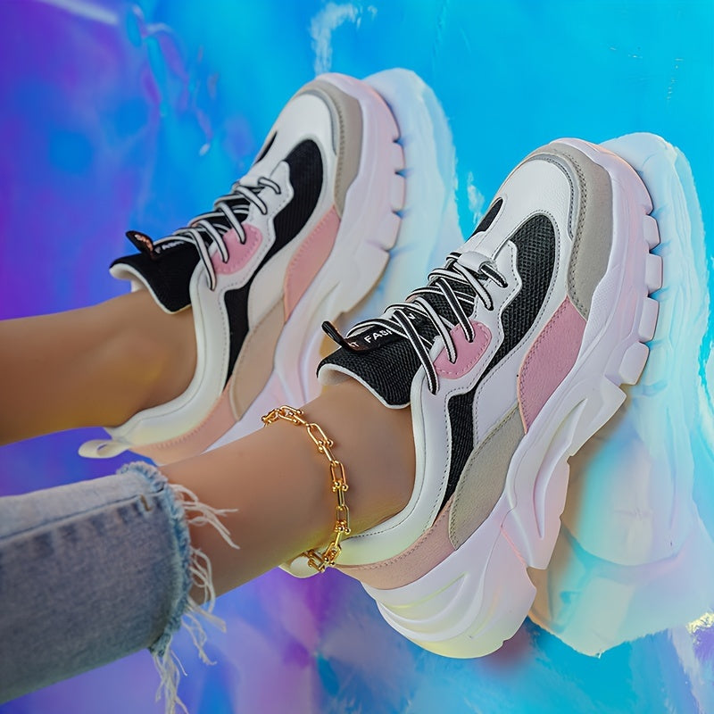Baskets Chunky Femme Style Urbain Sport Décontracté