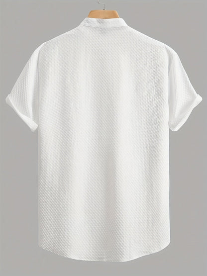 Camicia casual uomo maniche corte stile estivo – tendenza urbana e versatile