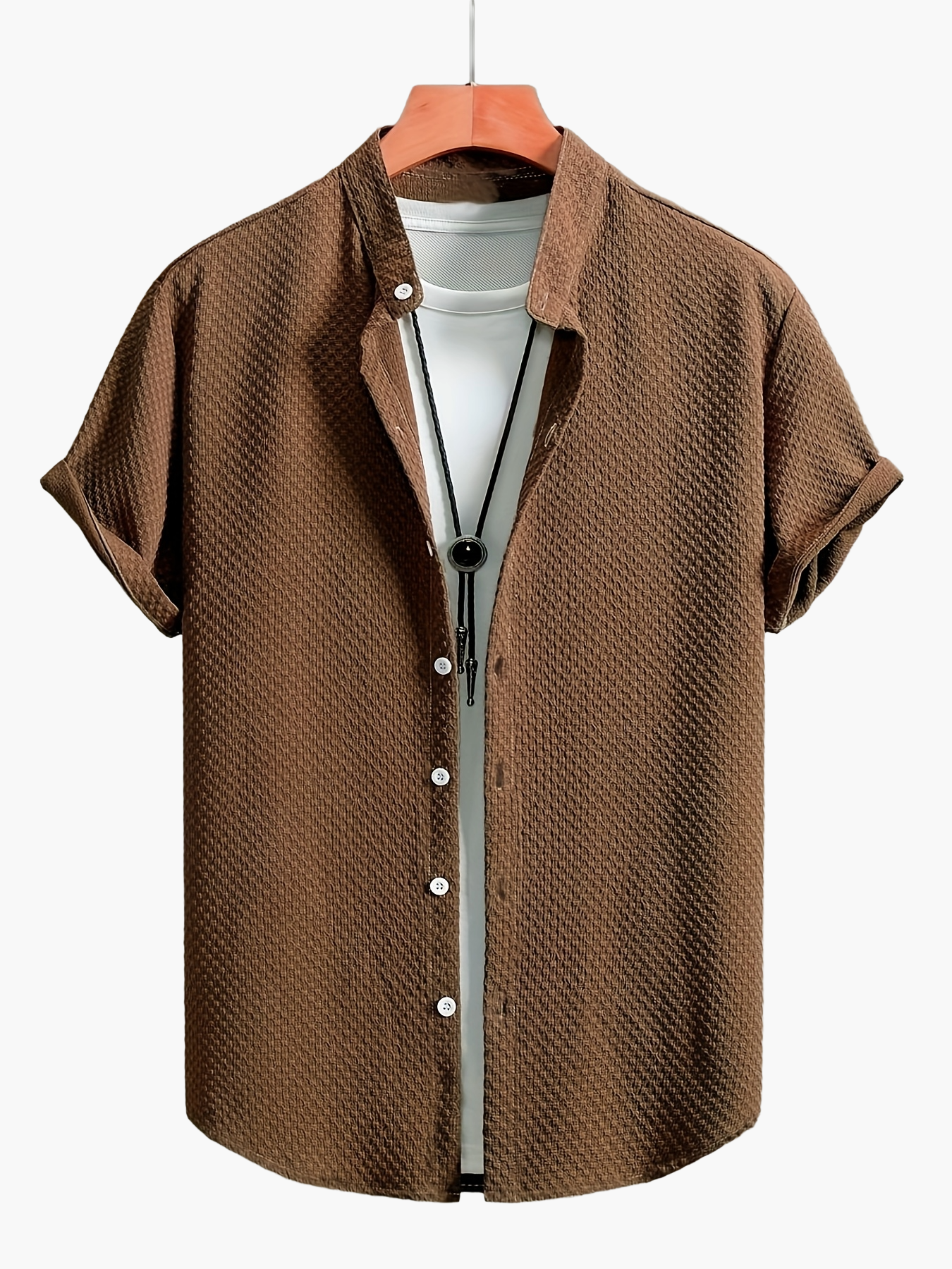Camicia casual uomo maniche corte stile estivo – tendenza urbana e versatile