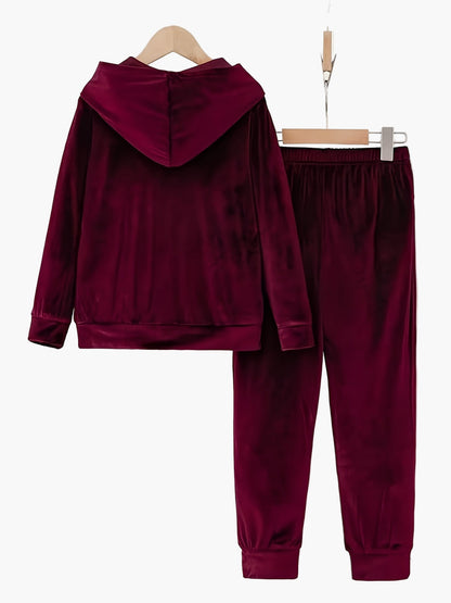 Ensemble de survêtement décontracté femme à capuche pour automne/hiver
