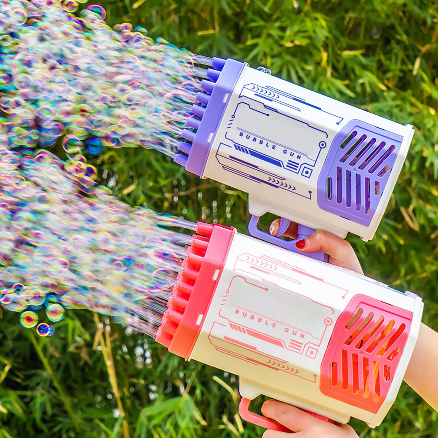 Bazooka-Seifenblasenpistole – 69 Löcher, Spielzeug für Kinder
