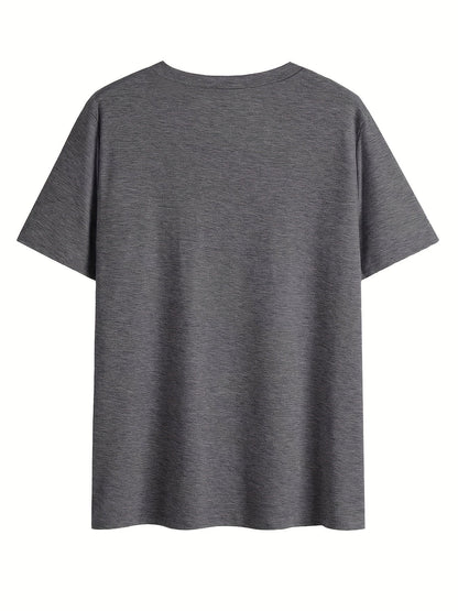 Afslappet dame-T-shirt med V-hals og boheme blomsterprint til sommeren