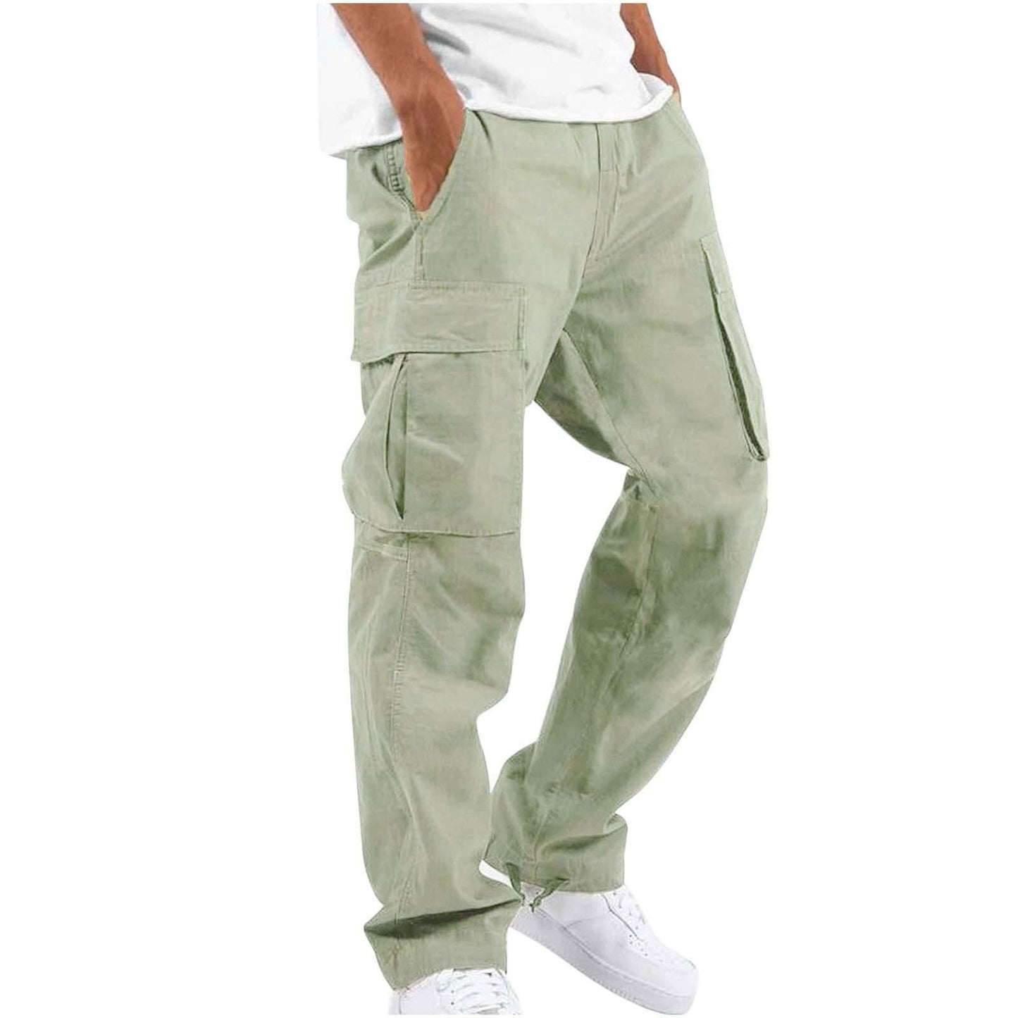 Pantalon cargo homme coupe droite style urbain et fonctionnel