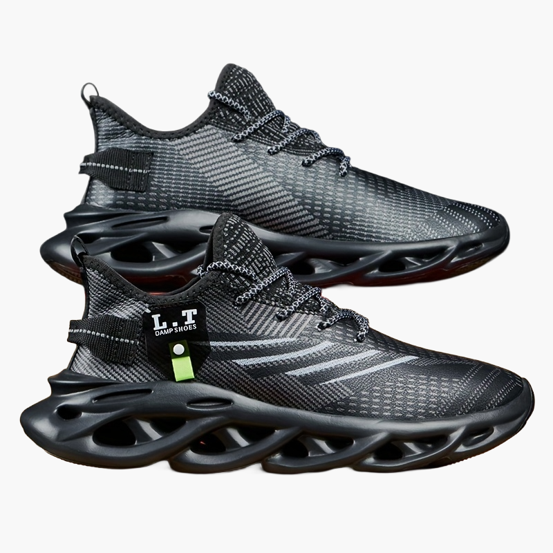 Herresportssko urban stil med futuristisk sål og bred komfort