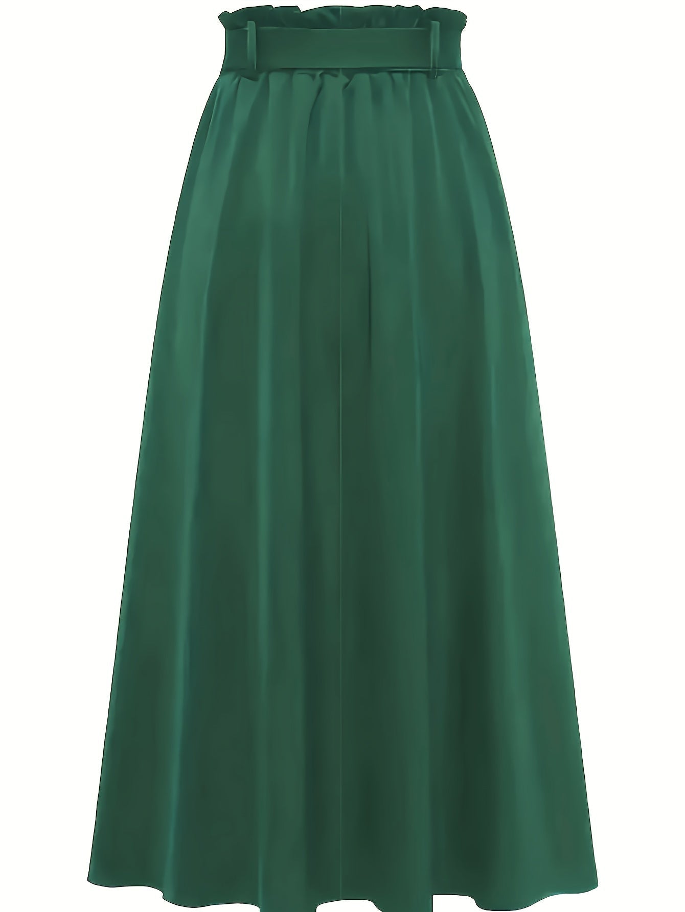 Jupe longue taille haute style paperbag femme élégante et décontractée