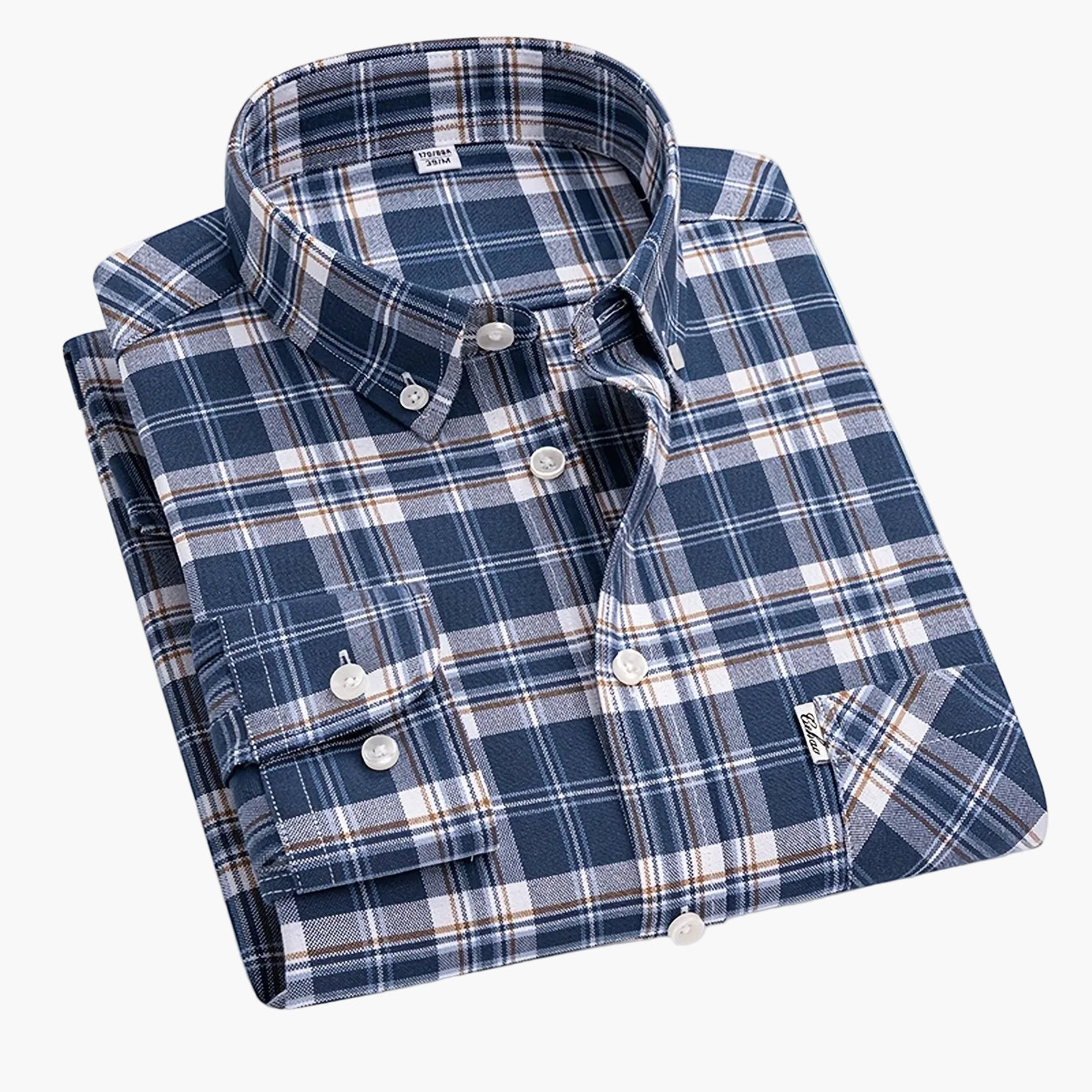 Chemise décontractée à carreaux pour homme, style week-end, manches longues, coupe régulière