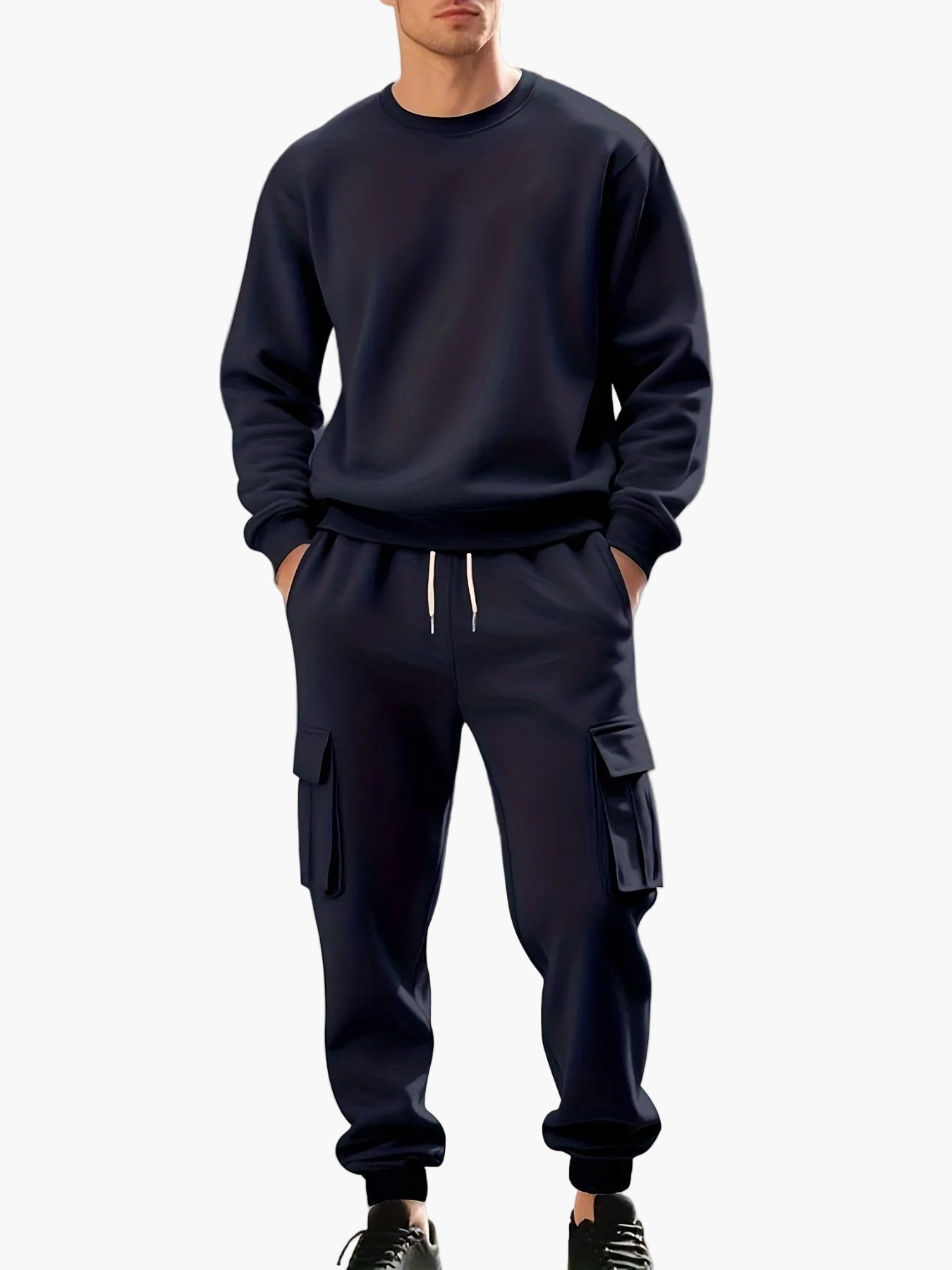 Ensemble de survêtement décontracté pour homme style cargo – Idéal sport et détente