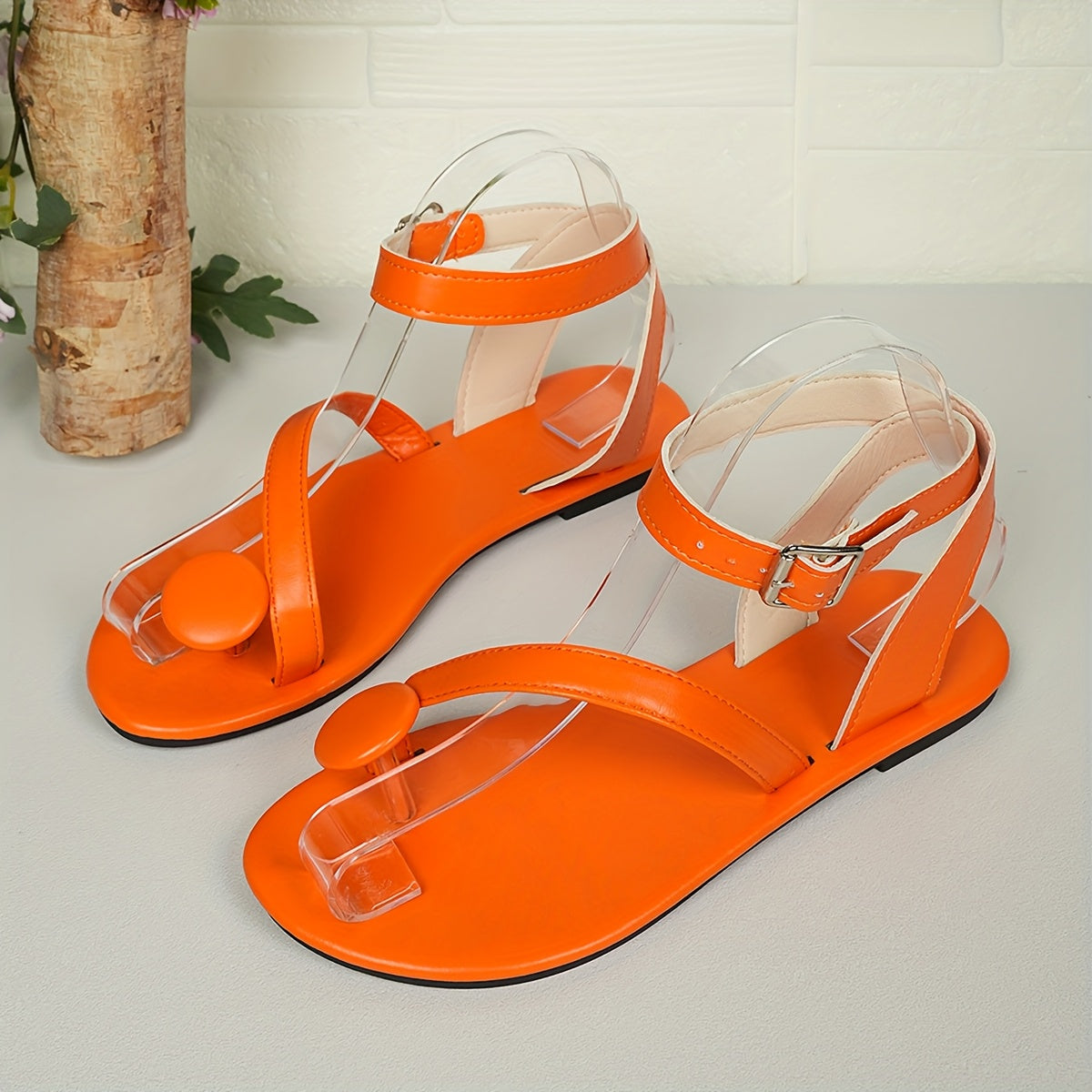 Sandales estivales pour femme à bout rond avec bride cheville – style moderne et original