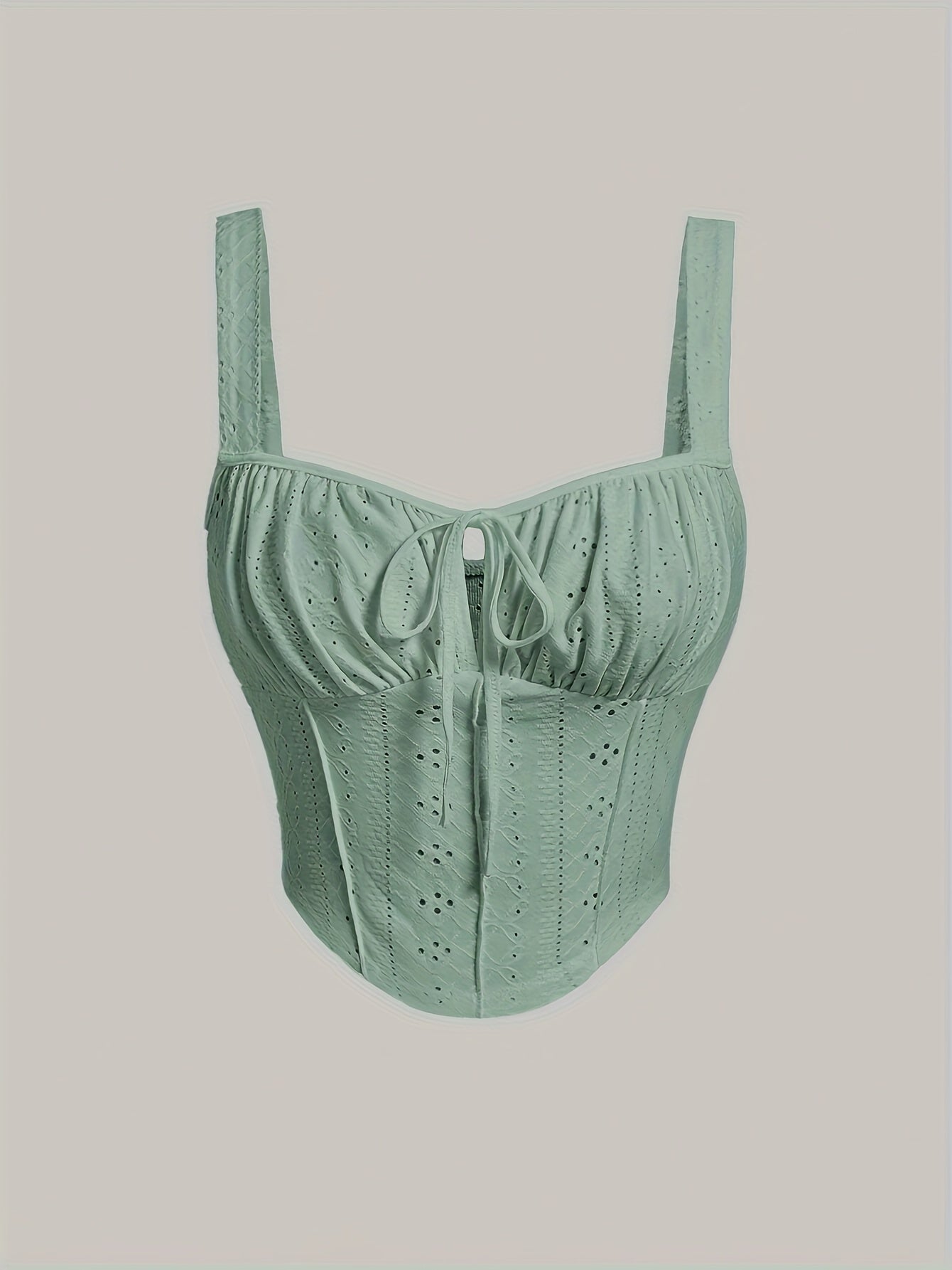 Dames bustier in corsetstijl met chique borduursel voor lente en zomer