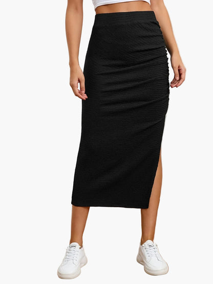 Jupe Longue Fendue Femme Style Élégant pour l'Été