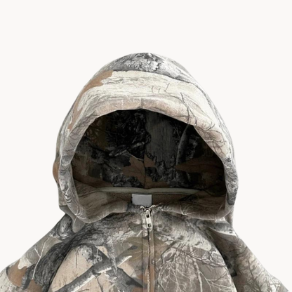 Oversize unisex hoodie med kamouflagemönster streetwear för fritid och utomhus