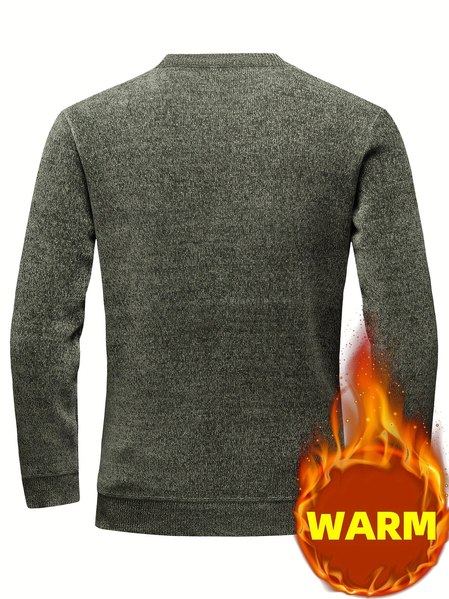 Pull Homme Col Rond Tricoté Maille Texturée Rayures Poitrine Manches Longues