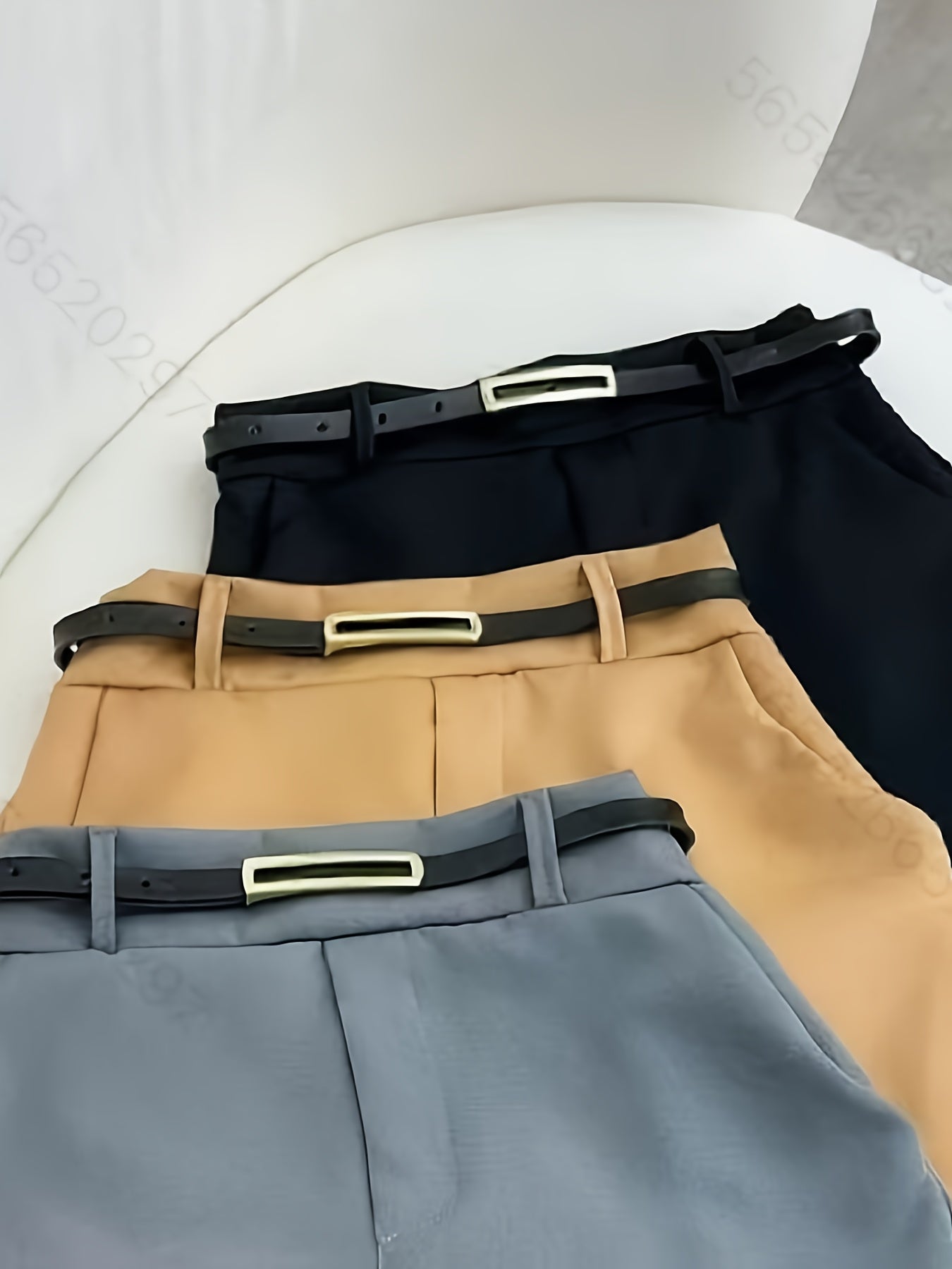 Elegant tailored skirt-shorts for women, urban style for office and leisure