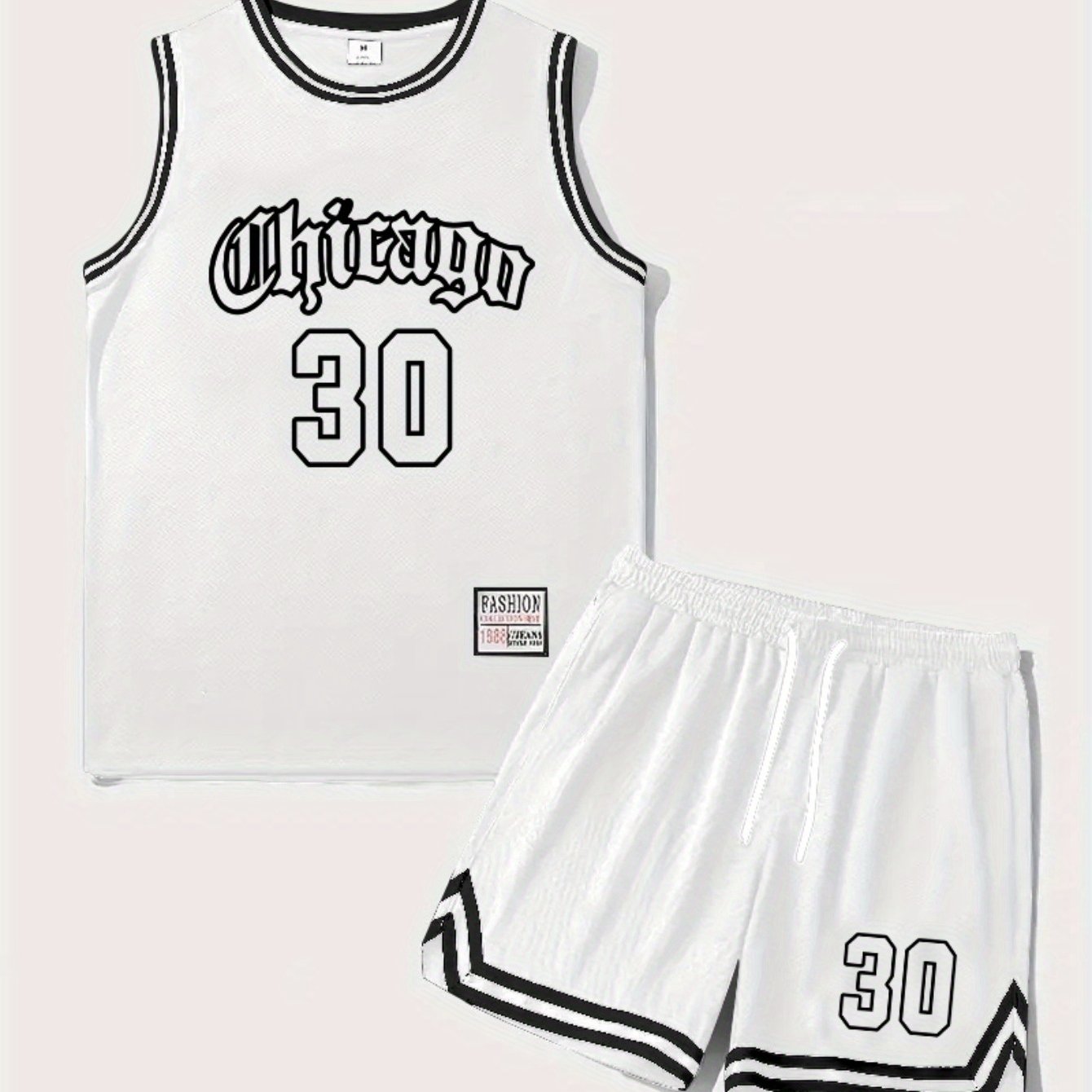 Ensemble Débardeur et Short de Basketball Style Chicago pour Homme - Look Sportif Urbain