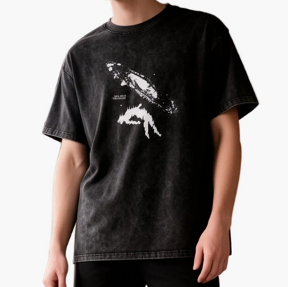T-shirt imprimé style urbain pour homme, coupe décontractée, idéal pour l'été
