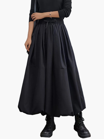 Jupe longue ample femme style bohème chic avec poches élégantes