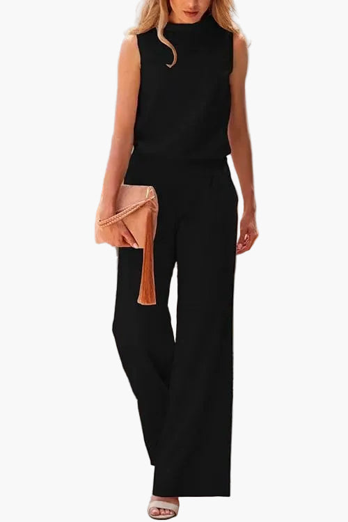 Combinaison pantalon sans manches élégante femme – Style chic et polyvalent pour toutes occasions