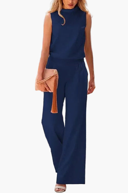 Combinaison pantalon sans manches élégante femme – Style chic et polyvalent pour toutes occasions
