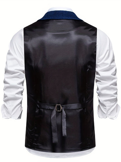 Chaleco Hombre Elegante Estilo Vintage para Atuendo Formal o Casual