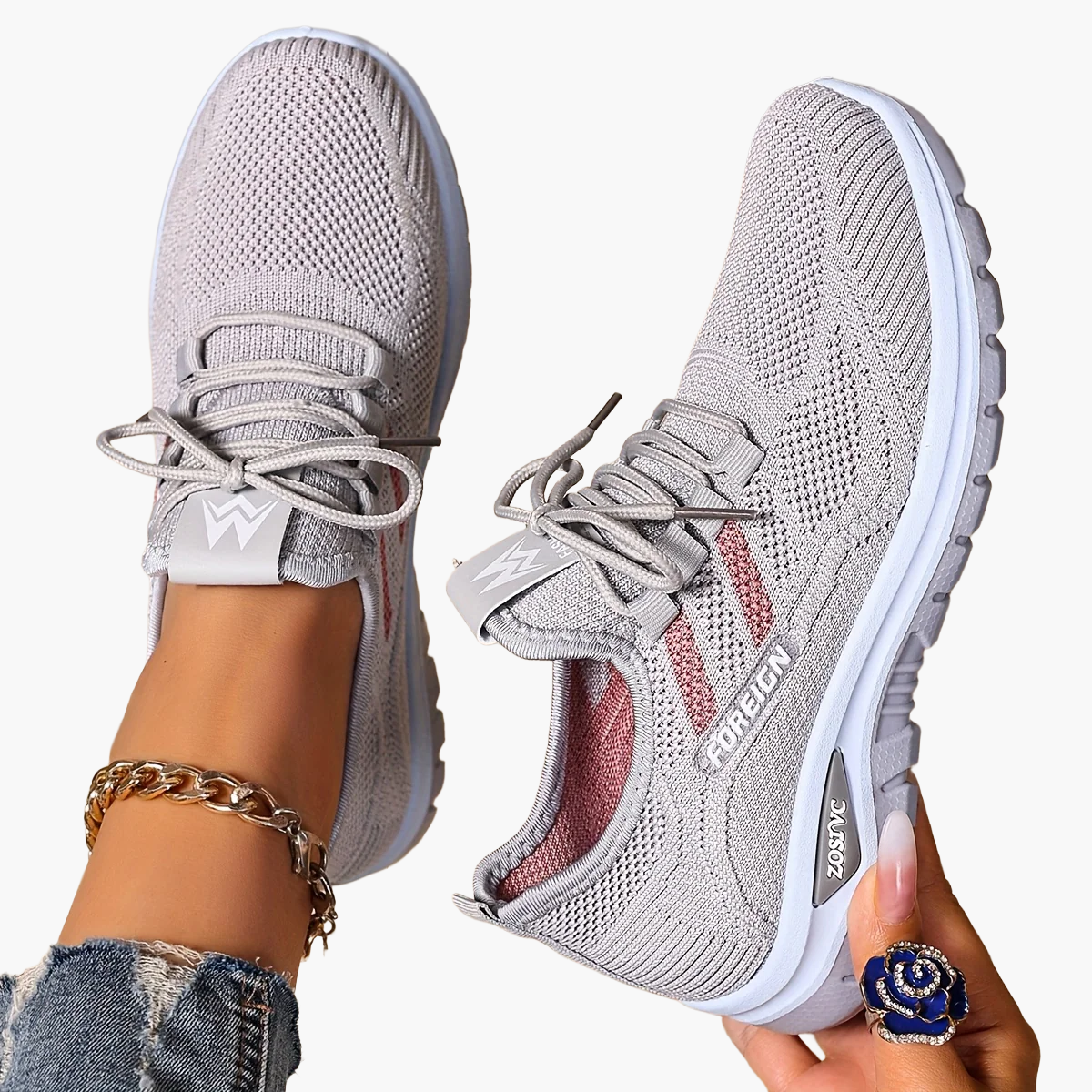 Baskets Femme Décontractées Style Sport pour Marche et Quotidien
