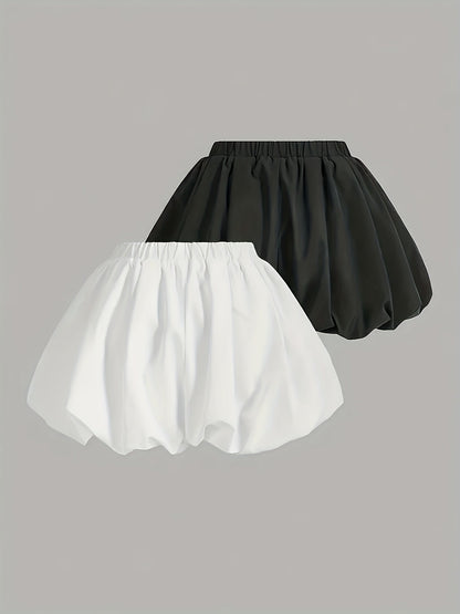 Dames bouffant shorts in rokkenstijl, casual en trendy mode