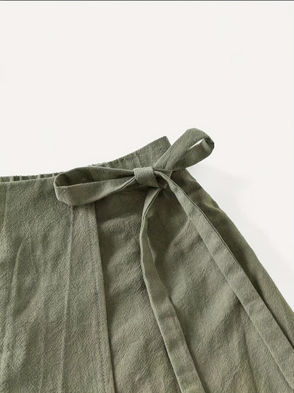 Korte portefeuille rok in stedelijke stijl voor dames, chique casual look, ideaal voor de zomer