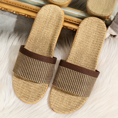 Avslappnade slip-on-sandaler för kvinnor i sommarstil