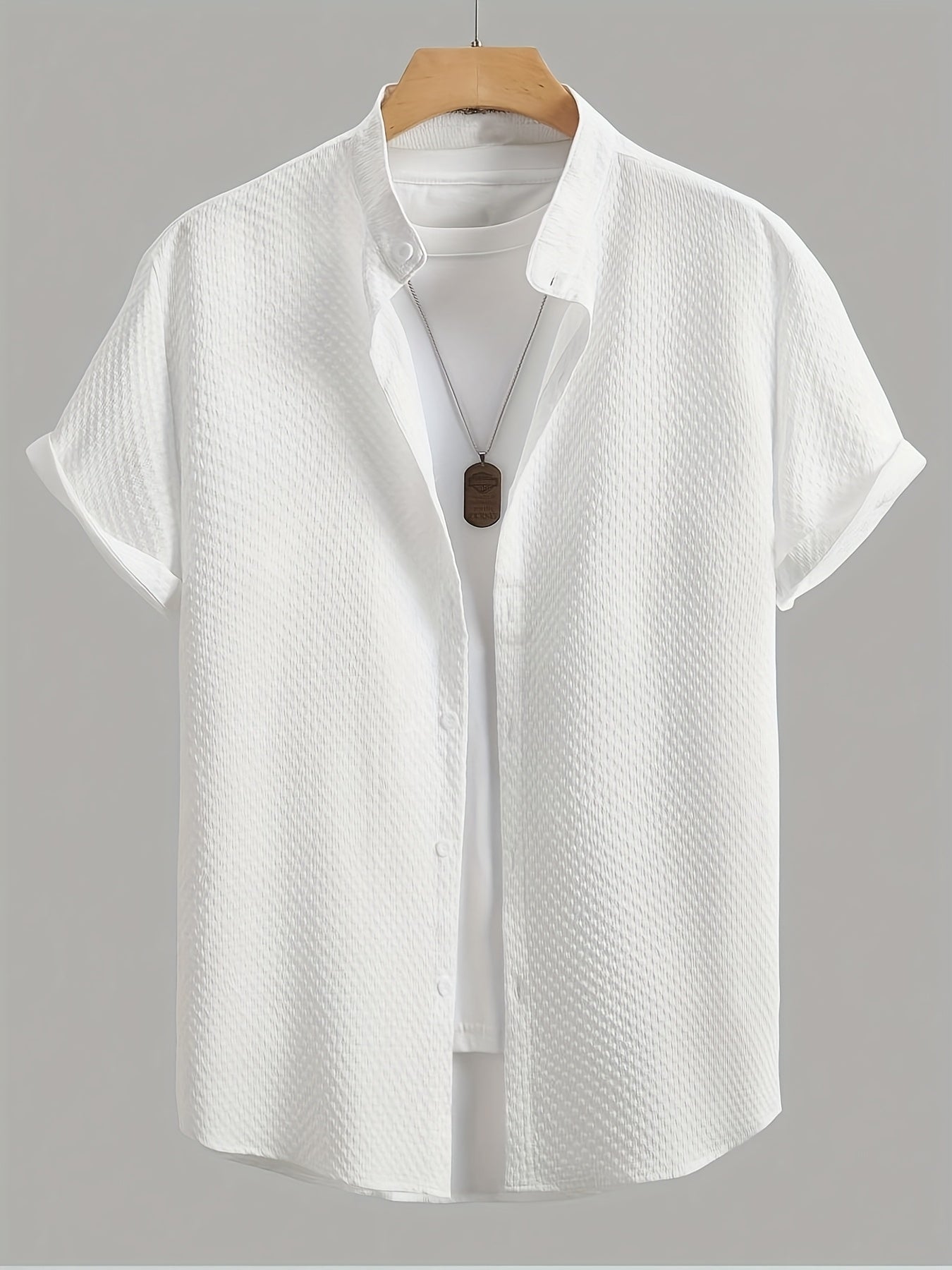 Camicia casual uomo maniche corte stile estivo – tendenza urbana e versatile