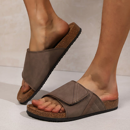 Sandales décontractées pour homme à enfiler avec semelle ergonomique – Idéal usage quotidien et détente