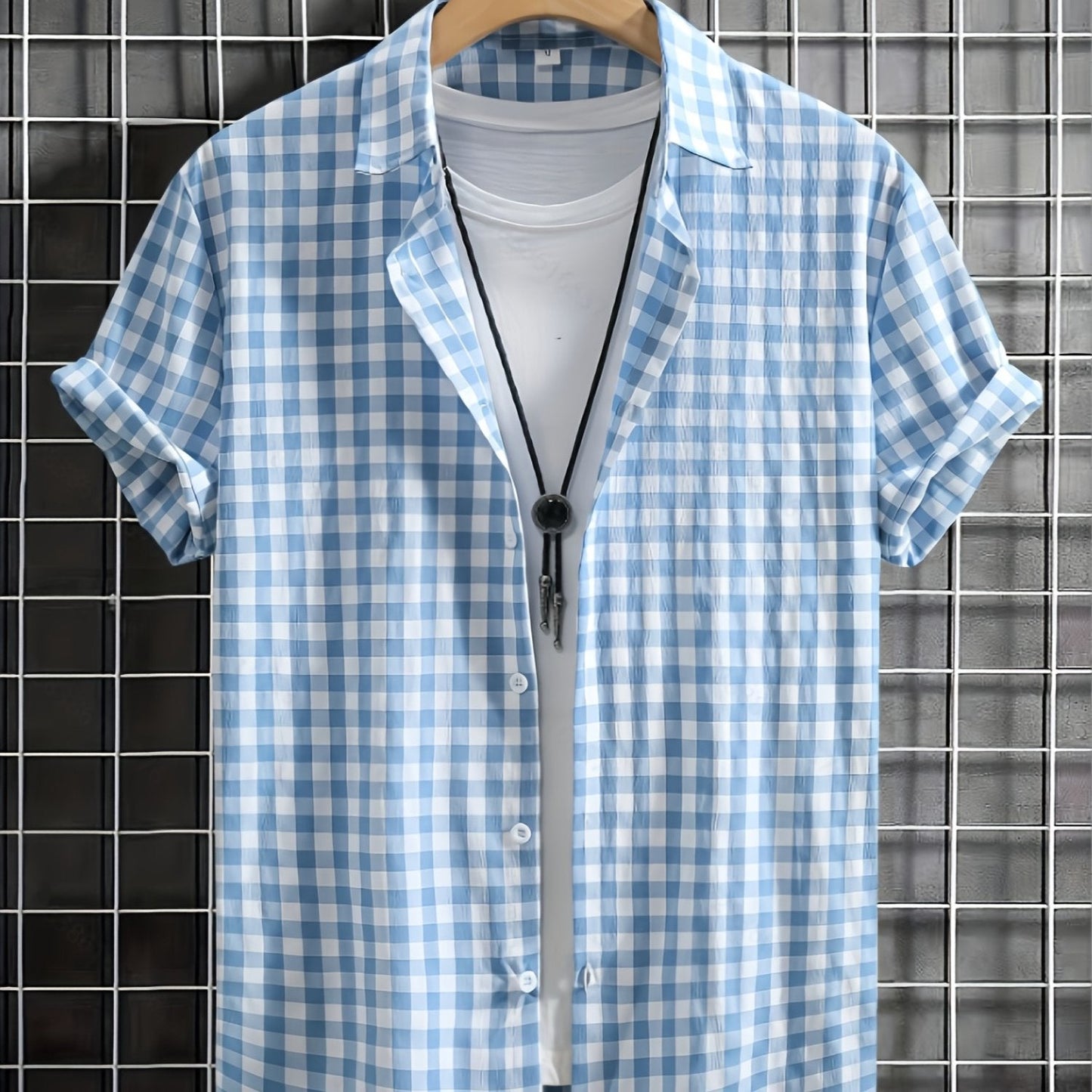 Chemise Décontractée à Carreaux pour Homme Style Urbain Polyvalent