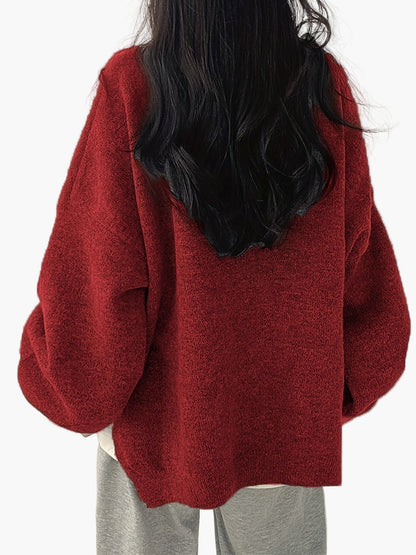 Avslappet genser for kvinner i løs og trendy stil, ideell for høst og vinter