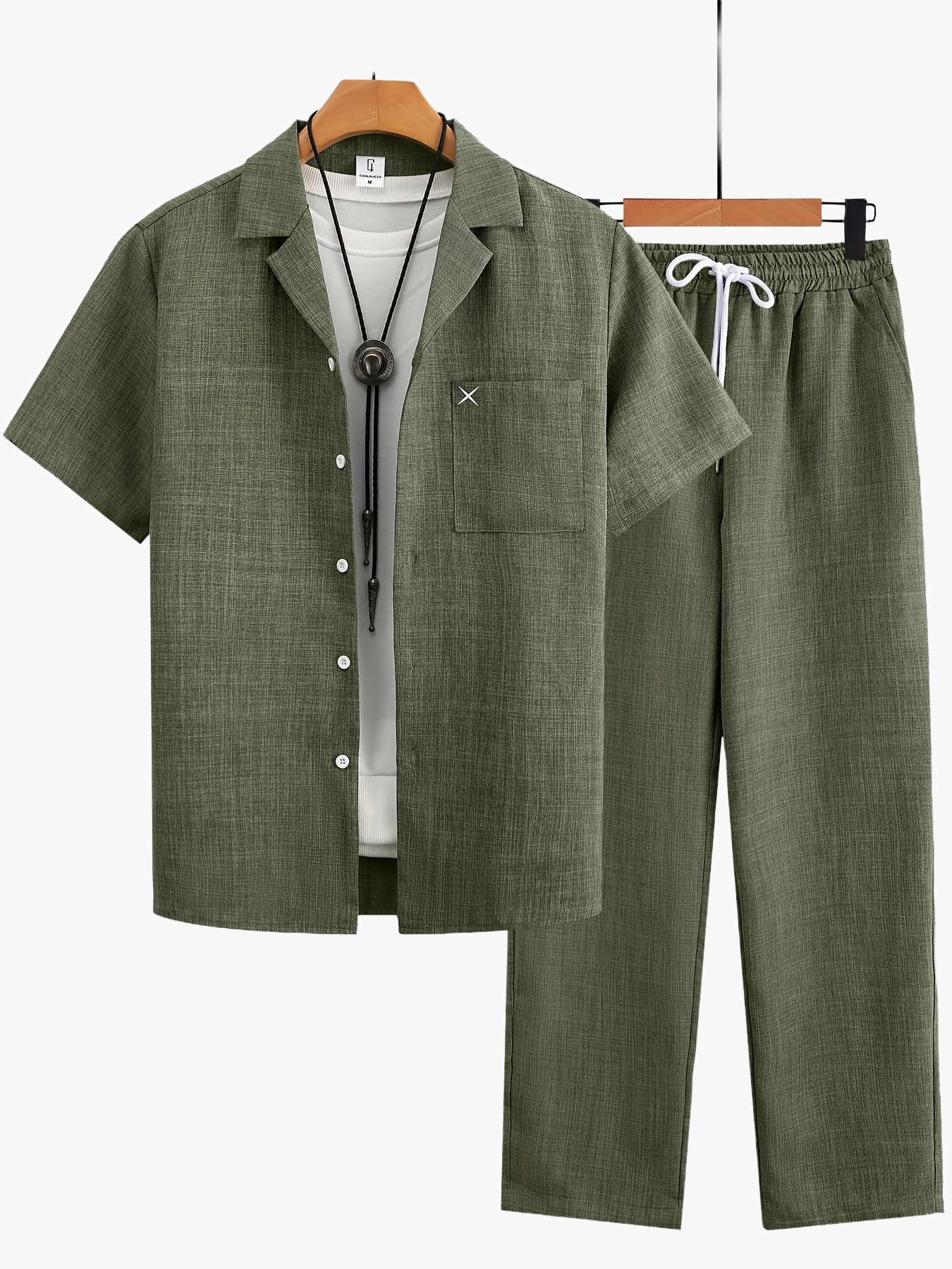 Men's Casual Short-Sleeve Set – Modern Style Perfect for Any Occasion