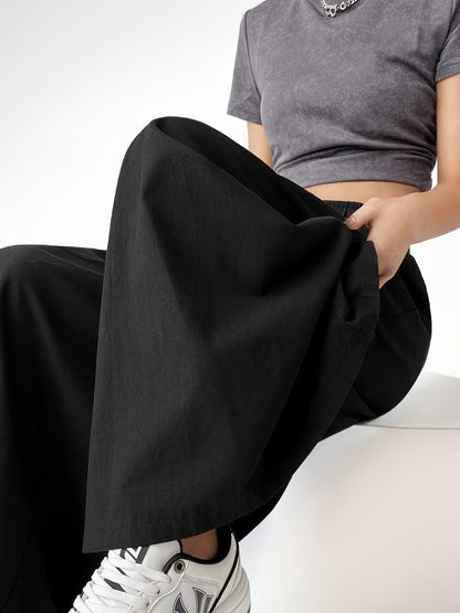 Wide-leg culotte-style pants for women, loose fit, casual trendy style
