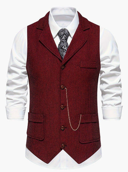 Chaleco Hombre Elegante Estilo Vintage para Atuendo Formal o Casual