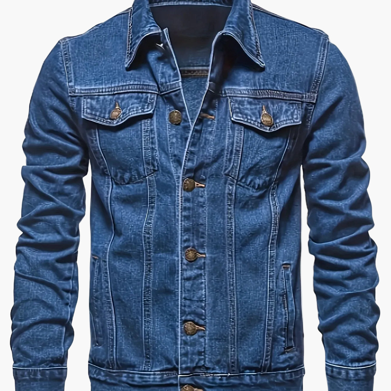 Avslappnad jeansväst för herr - Perfekt för en trendig urban look
