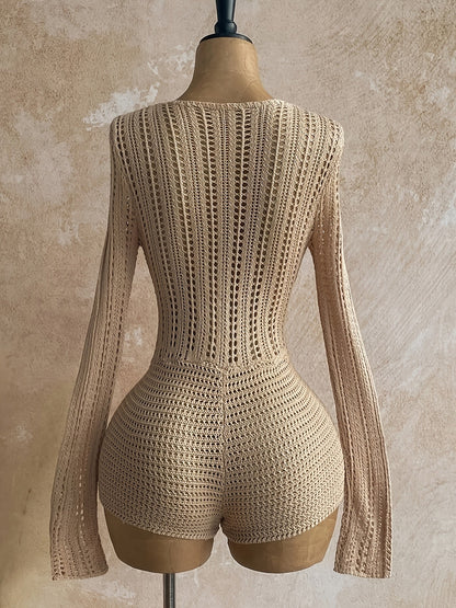 Combinaison Bohème Femme Décolleté Plongeant Style Plage Chic