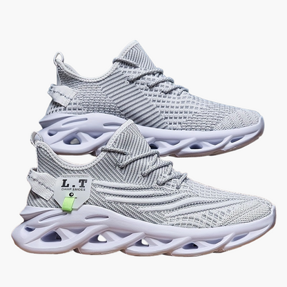 Herresportssko urban stil med futuristisk sål og bred komfort