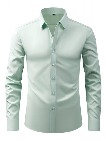 Chemise élégante pour homme à manches longues – Style habillé et décontracté
