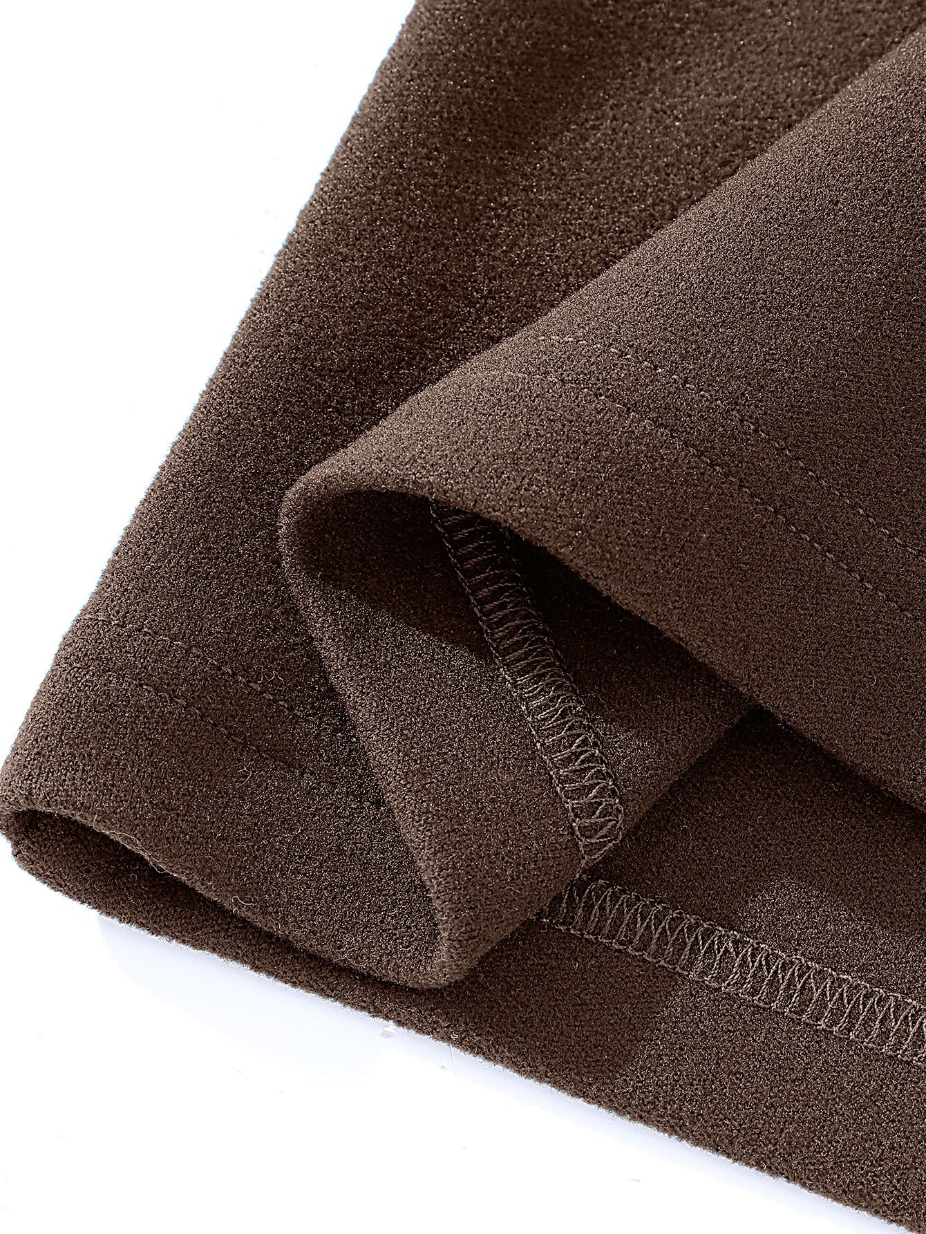 Haut à col montant doux couleur unie manches longues pour homme