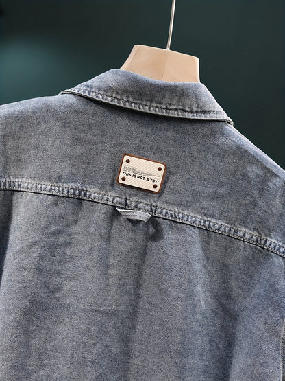 Koszula męska z krótkim rękawem w stylu miejskim vintage, casual