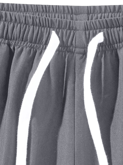 Short de sport homme multi-poches à fermeture éclair, style décontracté pour activités sportives et plein air