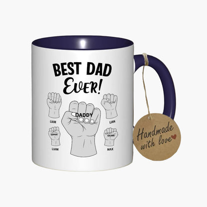 Tazza Regalo Uomo – Tazza "Miglior Papà di Sempre" Personalizzabile per Papà, Stile Festa del Papà, Ideale per la Famiglia