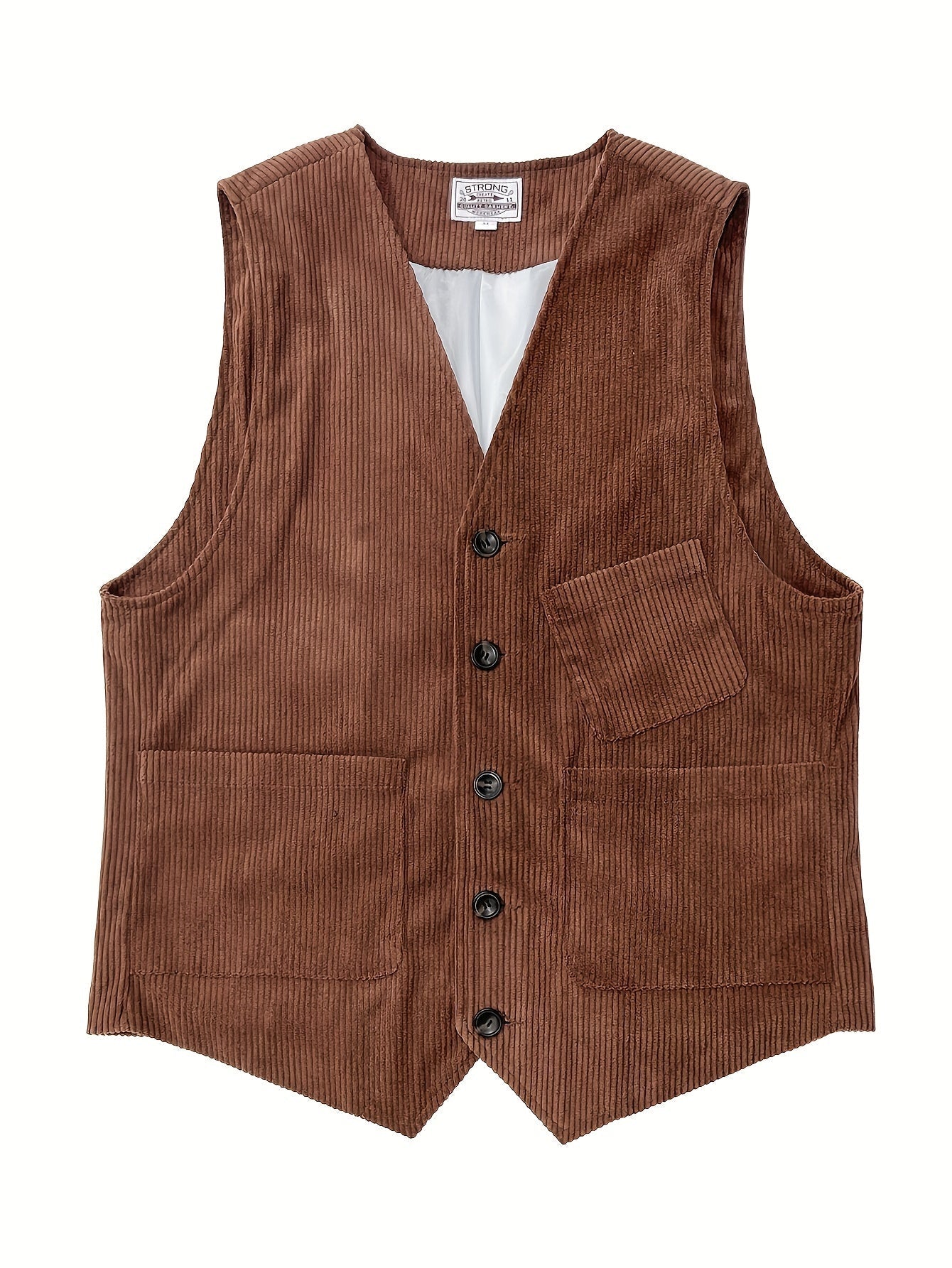 Gilet Homme Élégant Style Vintage Décontracté pour Travail et Loisirs