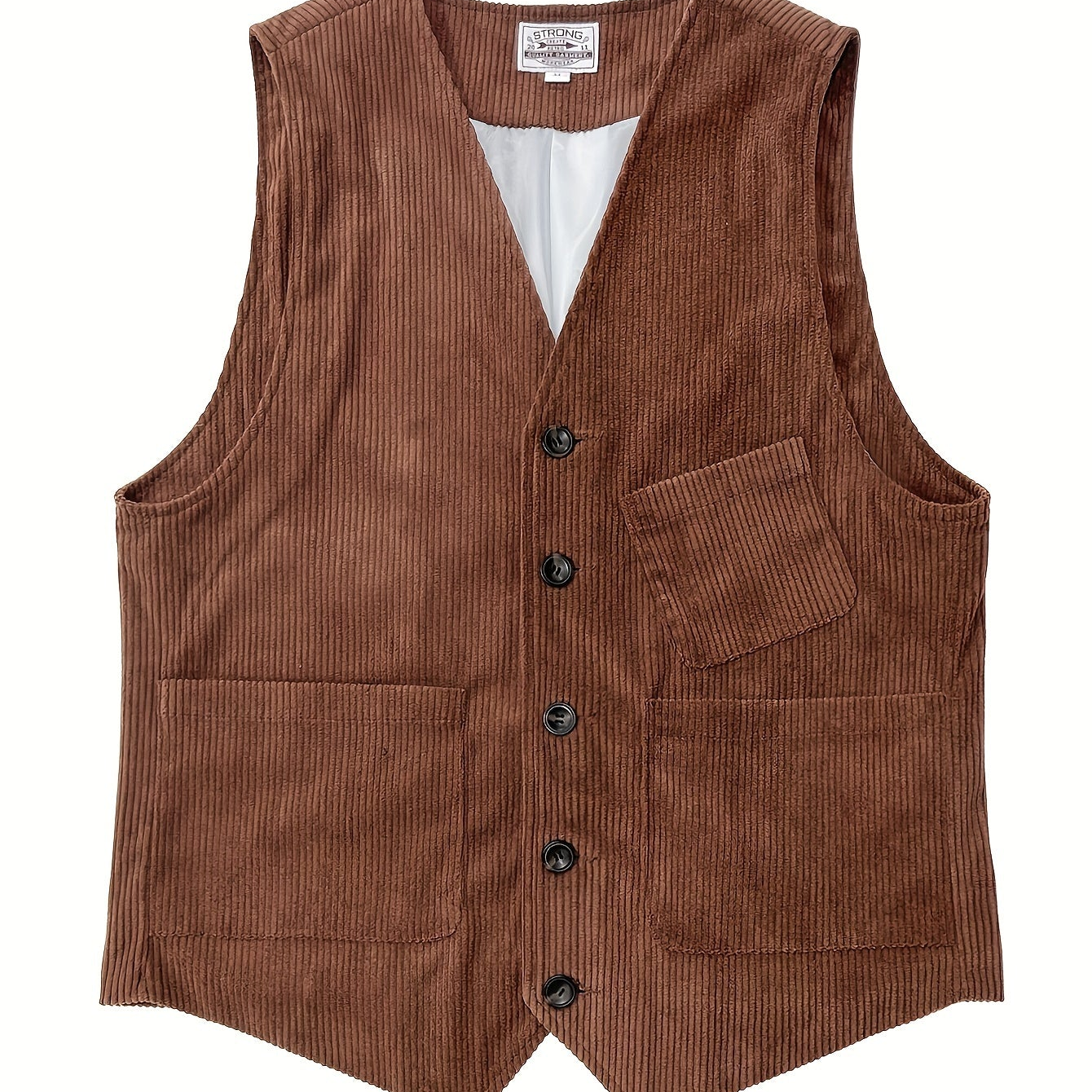Gilet Homme Élégant Style Vintage Décontracté pour Travail et Loisirs