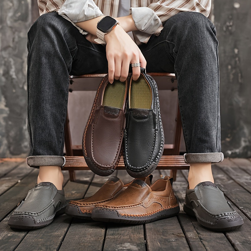 Legere Herren-Mokassins im englischen Stil – bequeme Slipper für die Stadt